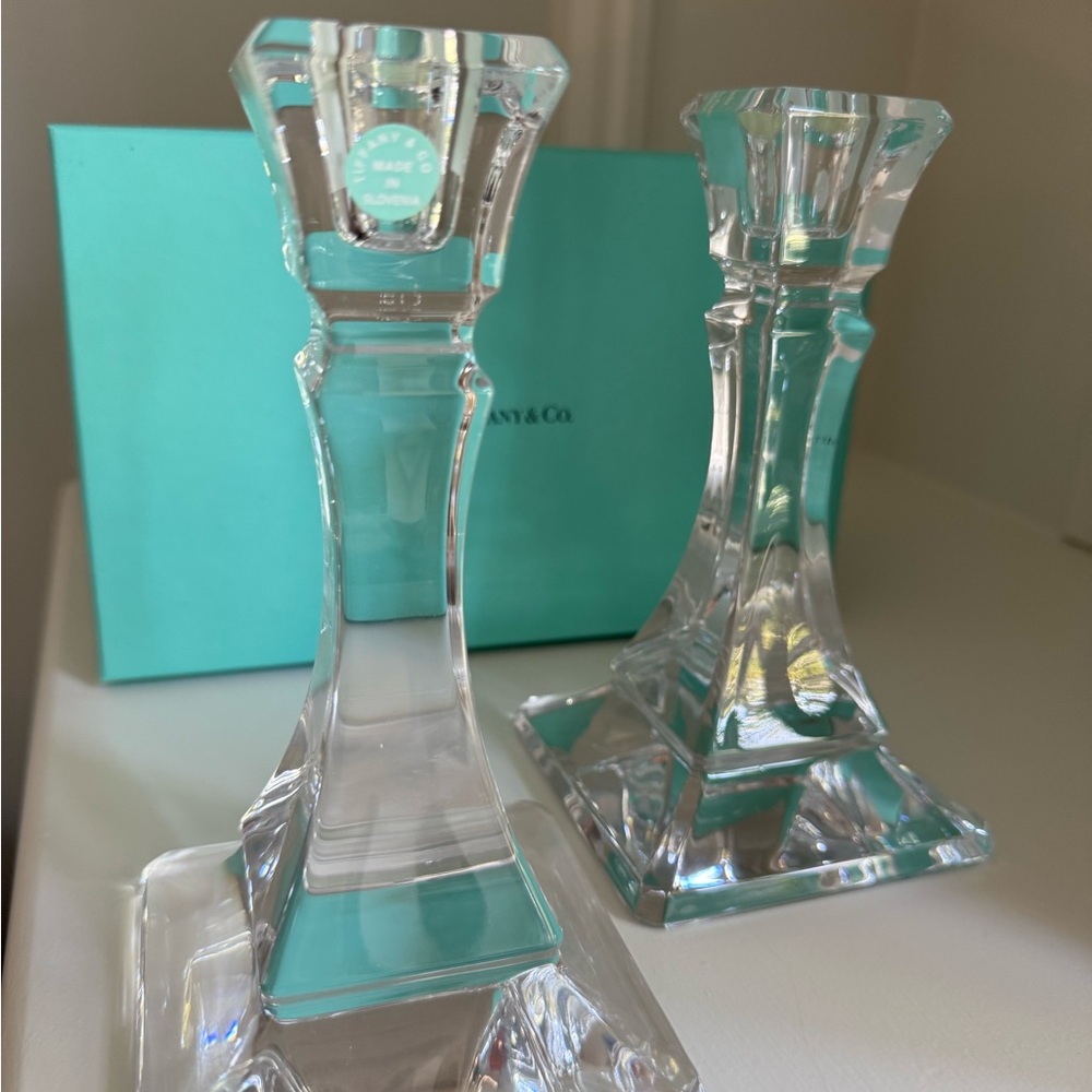 Elegant Crystal Candle Holders